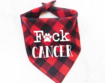 Cancer Dog Bandana - Fuck Cancer Dog Bandana - Beat Cancer Dog Bandana - Whoa Dog E