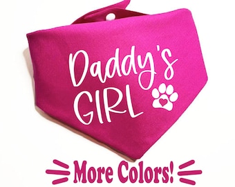 Daddy's Girl Dog Bandana - Father's Day Dog Bandana - Father's Day Gift