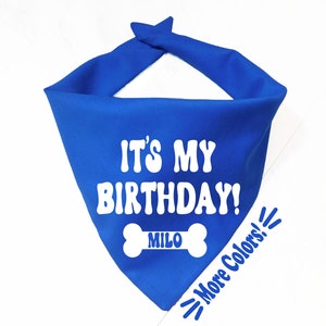 Birthday Dog Bandana - Personalized Birthday Dog Bandana - Birthday Boy Dog Bandana