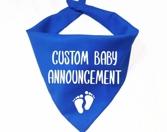 Dog Pregnancy Announcement - Big Brother Dog Bandana - Big Sister Dog Bandana - Baby Announcement Dog Bandana