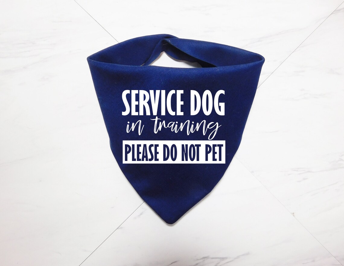 Service Dog in Training Bandana Service Dog in Training Etsy