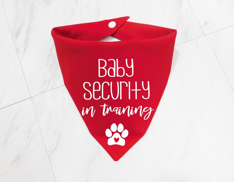 Pregnancy Announcement Dog Bandana Baby Security Dog Bandana Etsy