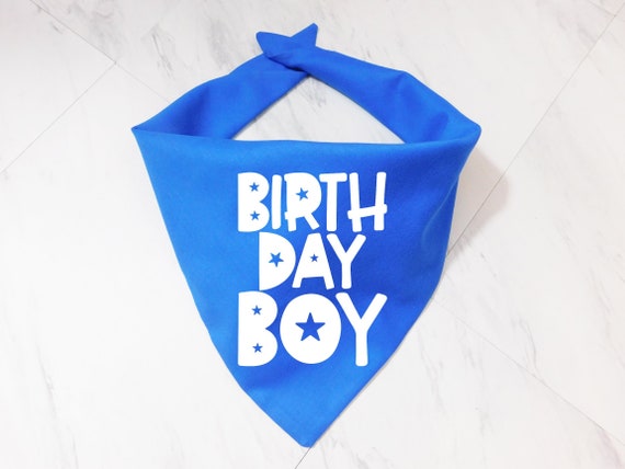 Dog Birthday Bandana - Puppy Birthday Bandana - Birthday Boy Dog Bandana