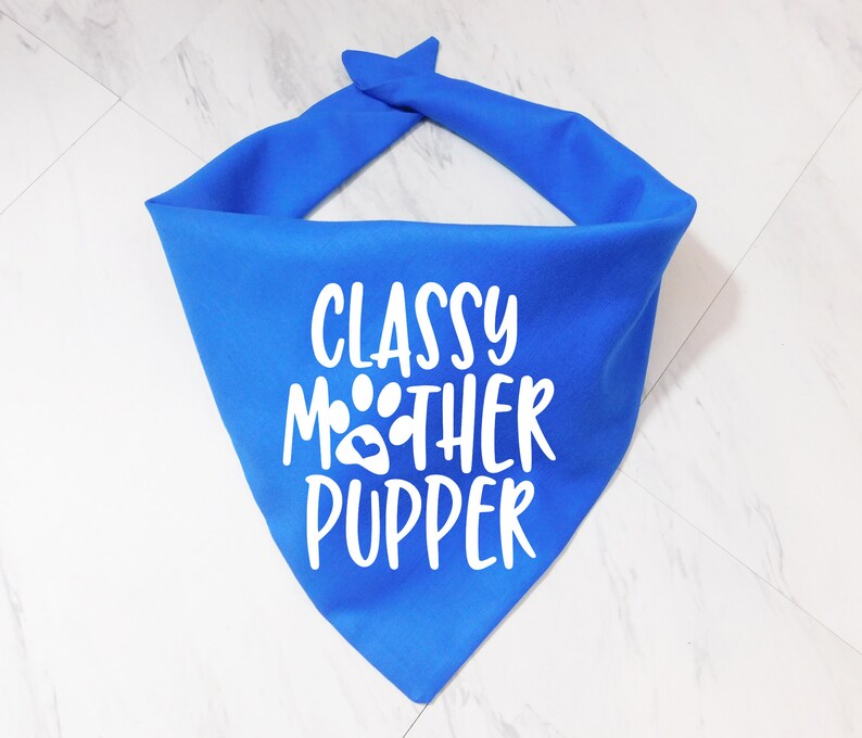 Funny Dog Bandana Boy Dog Bandana Male Dog Bandana Blue Etsy