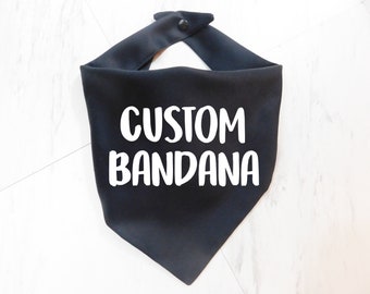 Custom Dog Bandana - Personalized Dog Scarf- Whoa Dog E