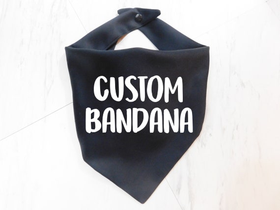 Custom Dog Bandana - Personalized Dog Scarf- Whoa Dog E