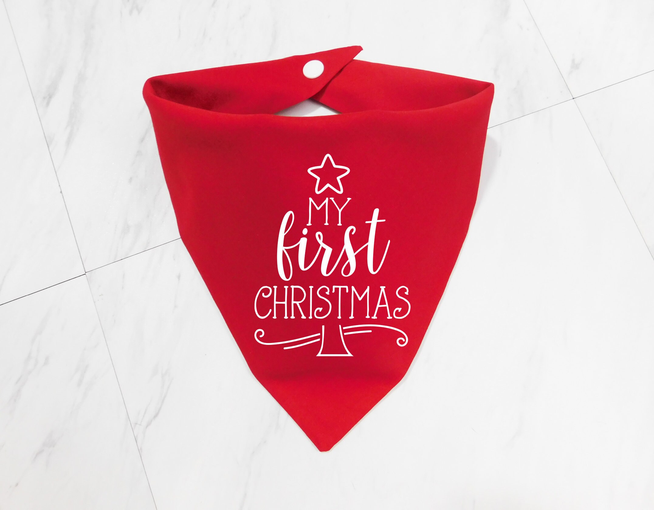 My first christmas store dog bandana