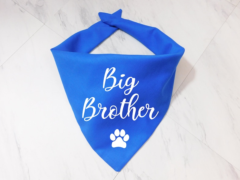 Big Brother Dog Bandana Whoa Dog E Etsy