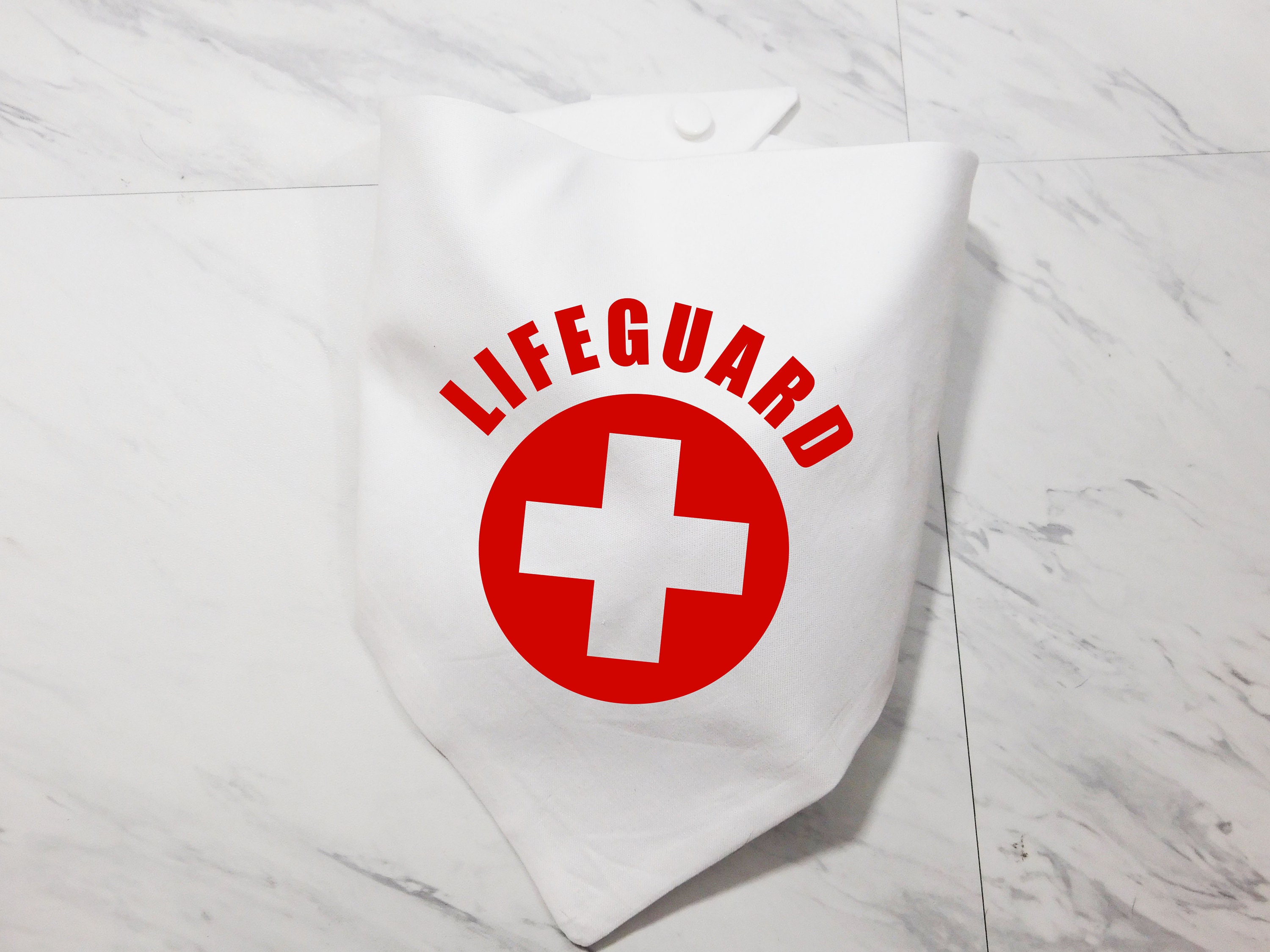 Lifeguard Dog Bandana Halloween Dog Costume Halloween Dog Etsy