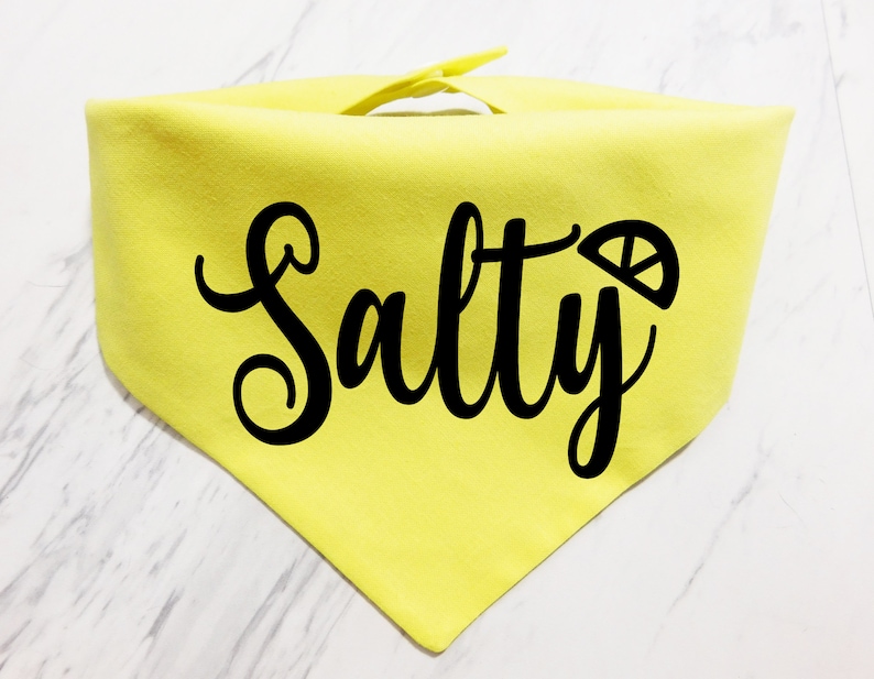 Cinco de Mayo Dog Bandana Additional Colors Available Salty Puppy Bandana Whoa Dog E Fiesta Dog Bandana Salty Dog Bandana