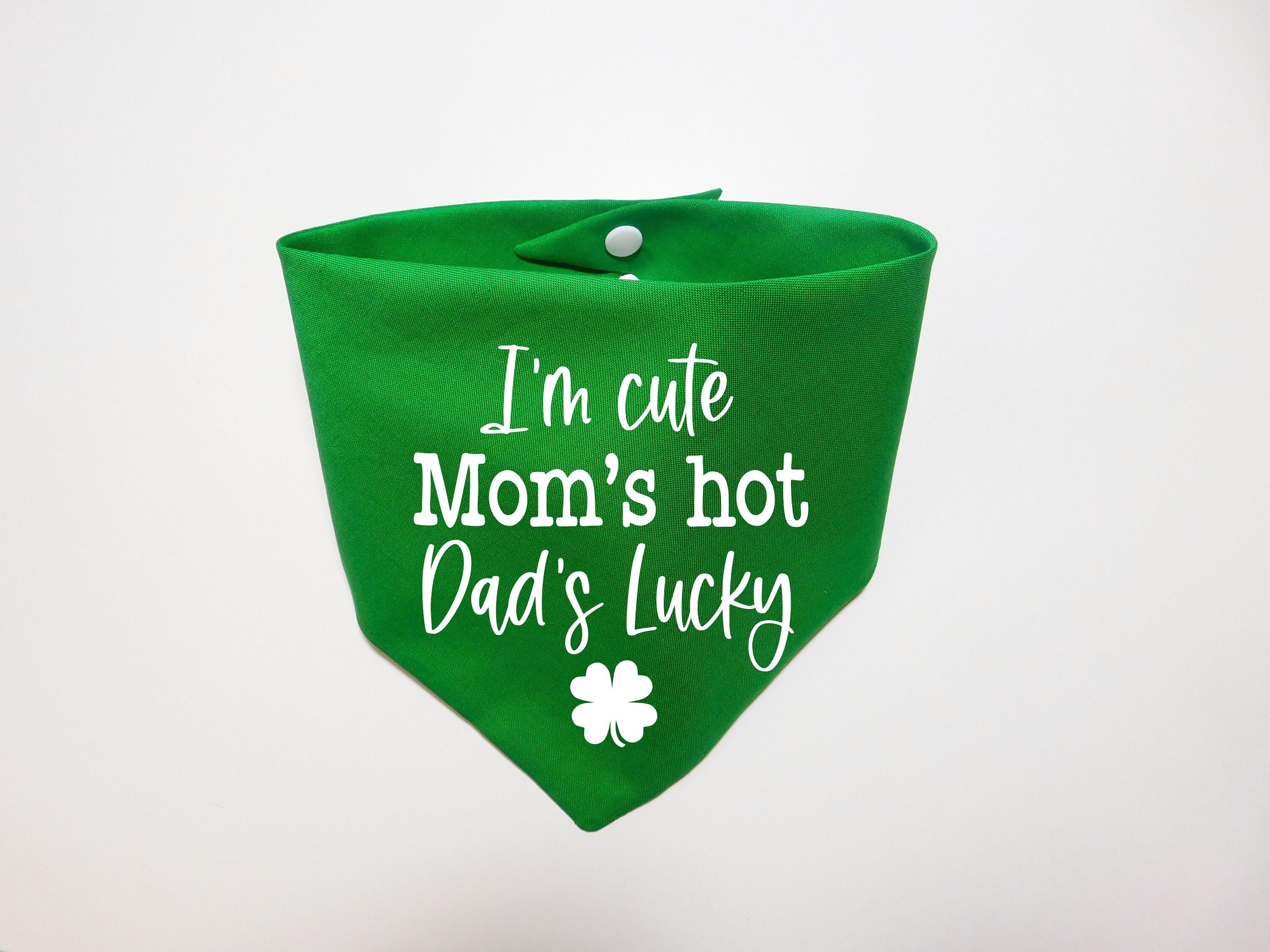 Dad's Lucky Dog Bandana - St Patrick's Day Saint Funny