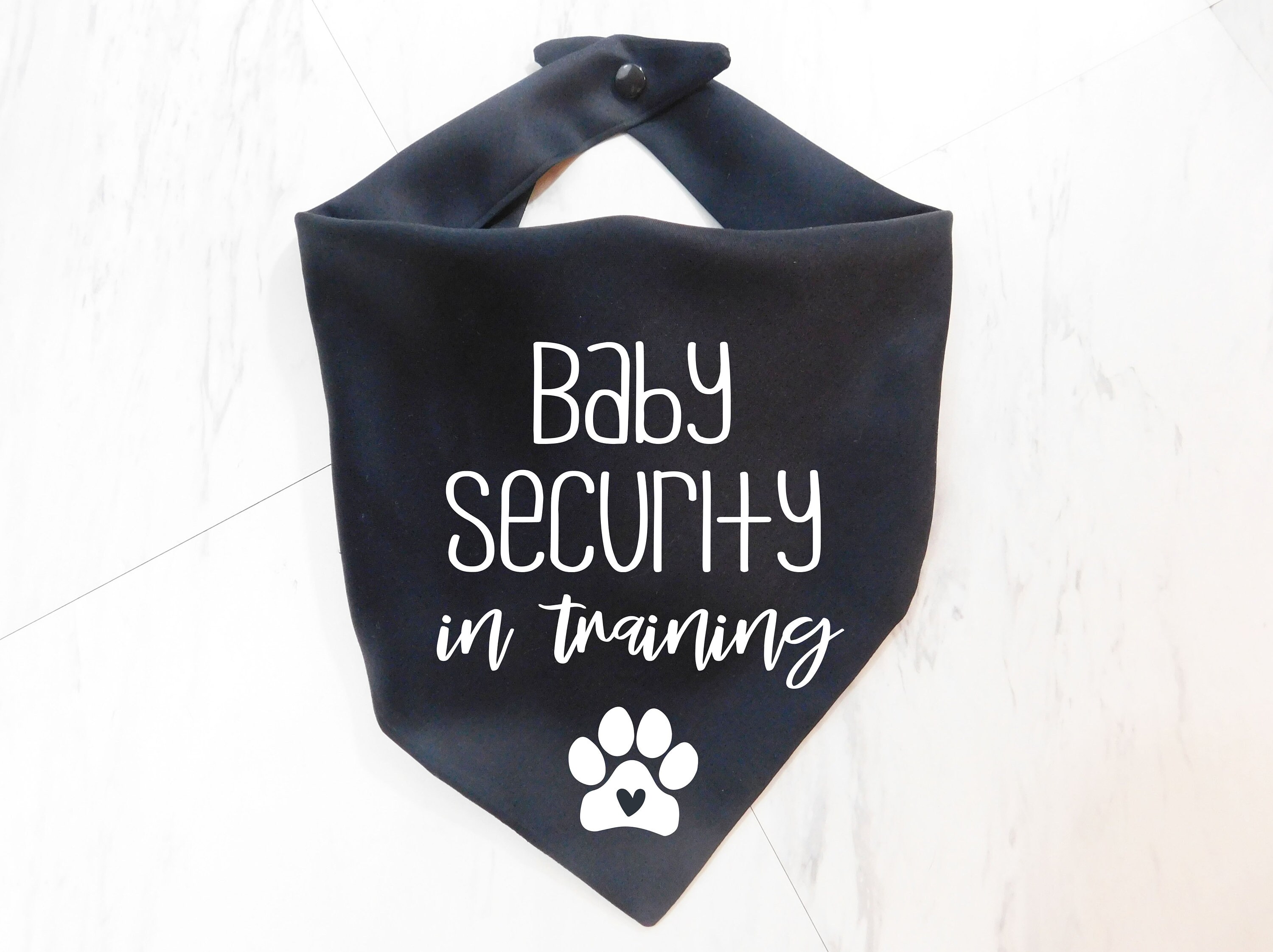 Pregnancy Announcement Dog Bandana Baby Security Dog Bandana Etsy