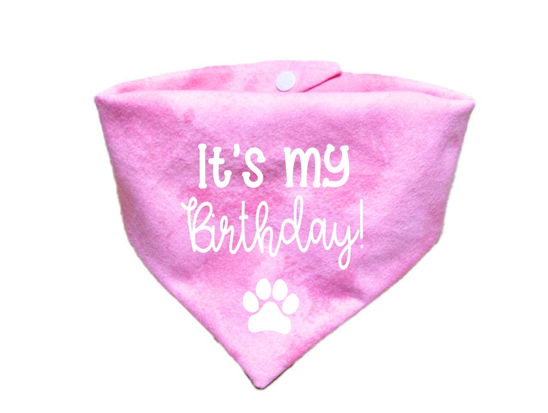 It's My Birthday Dog Bandana Birthday Dog Scarf Etsy