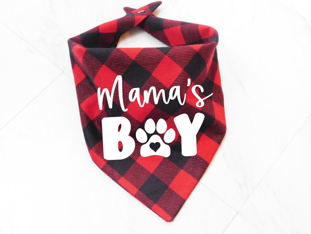 Mama's Boy Dog Bandana Mama's Boy Cat Bandana New Puppy Bandana Dog