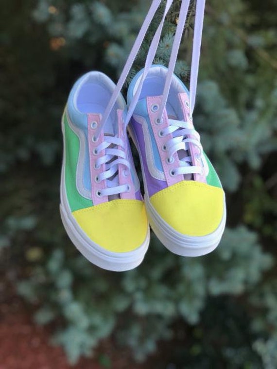 yellow customized vans