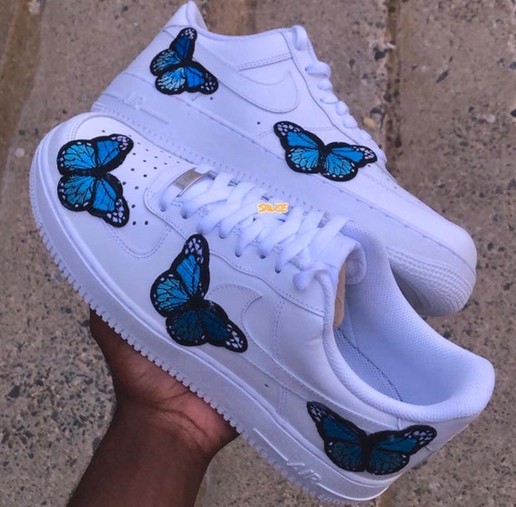 nike butterfly air force ones