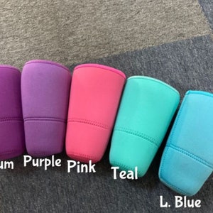 Blank Neoprene Iced Coffee Drink Soda Sleeve Cozy Perfect for Heat Transfer Vinyl for Customizing image 2