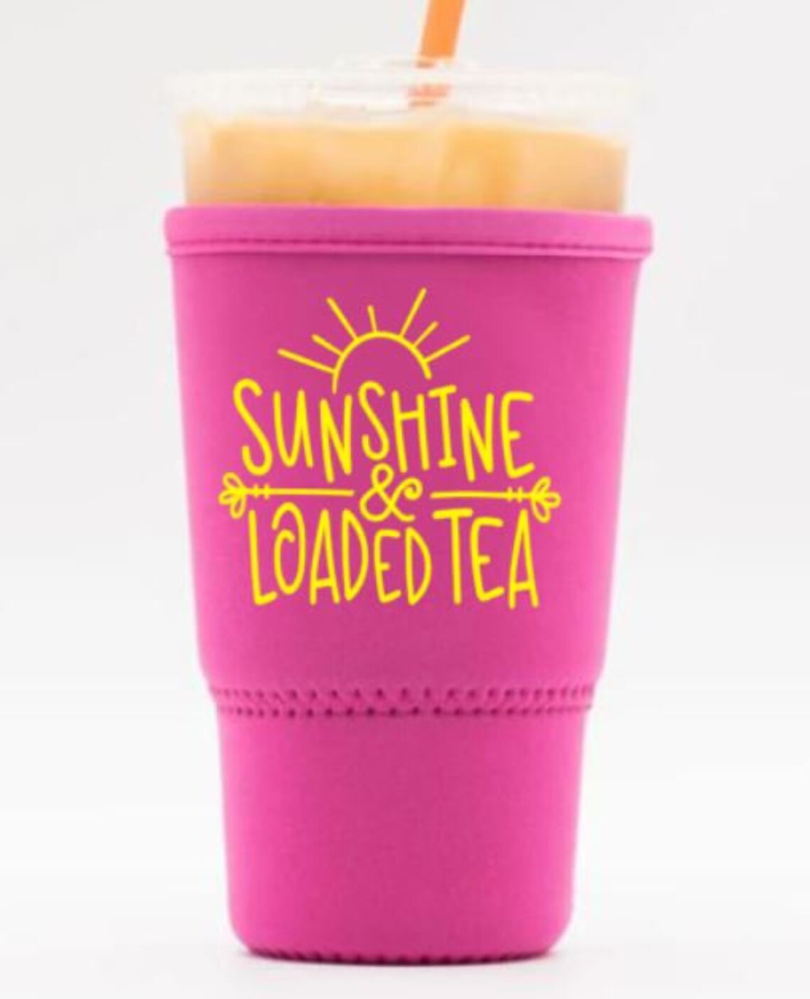 Sunshine & Loaded Tea Drink Sleeve Cozy Tea Bomb Coffee Etsy