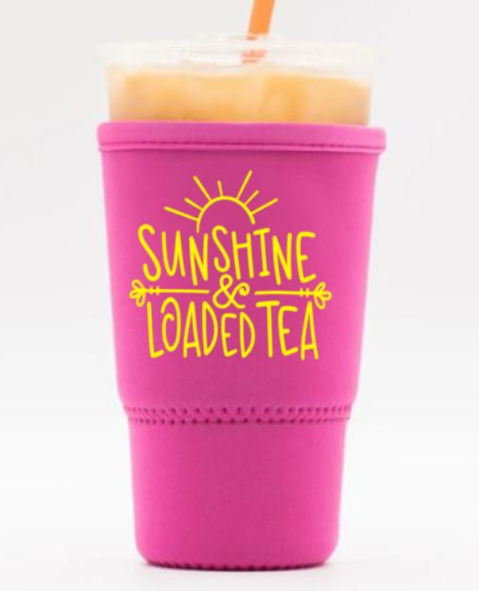 Sunshine & Loaded Tea Drink Sleeve Cozy Tea Bomb Coffee Etsy