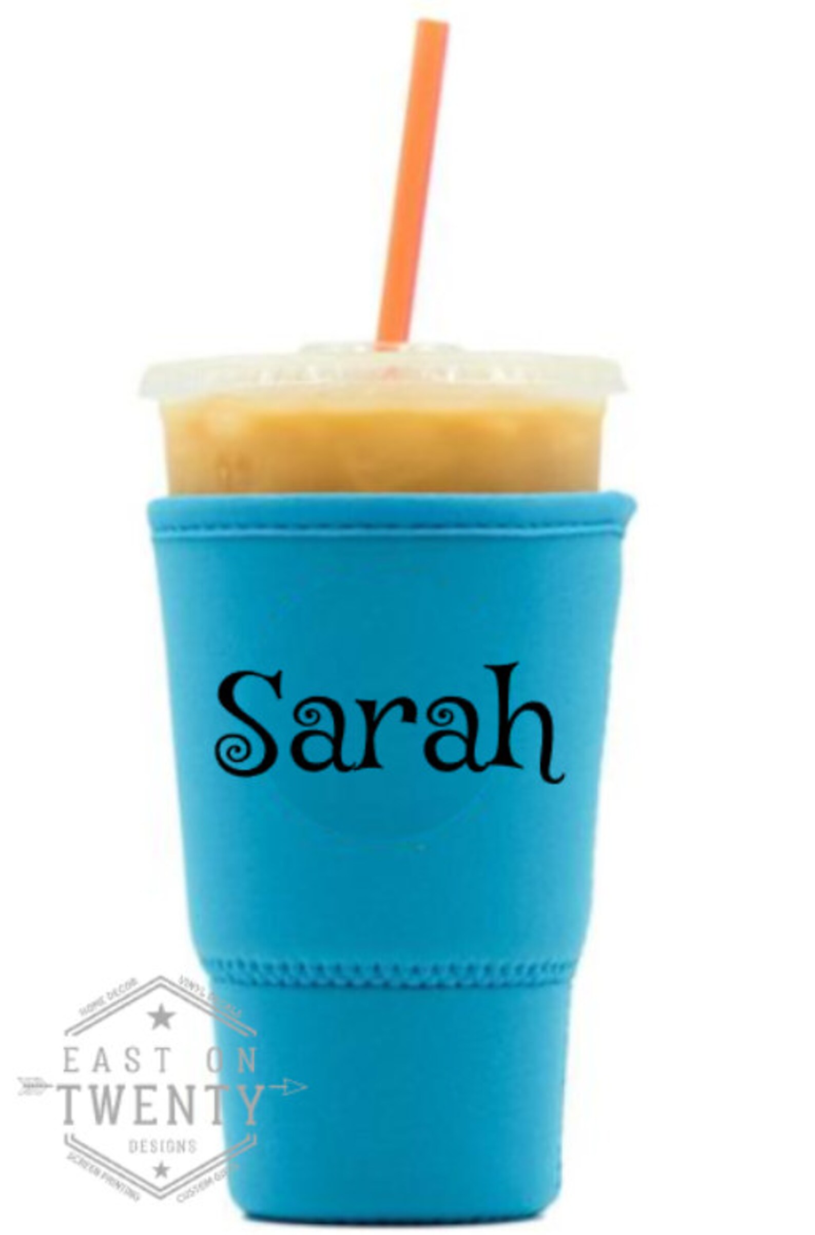 Custom Name Personalized Iced Coffee Soda Drink Sleeve Etsy