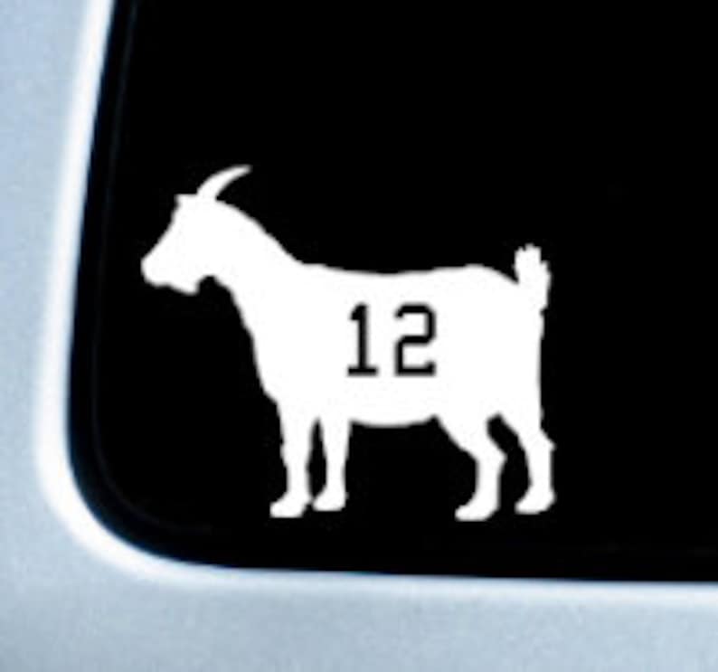 Tampa Tom Brady GOAT Goat Decal Sticker Superbowl Car Truck - Etsy