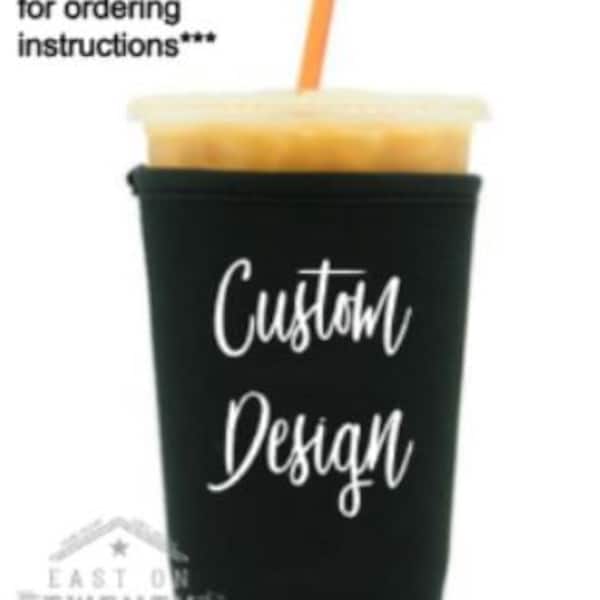 Iced Coffee Sleeve Etsy