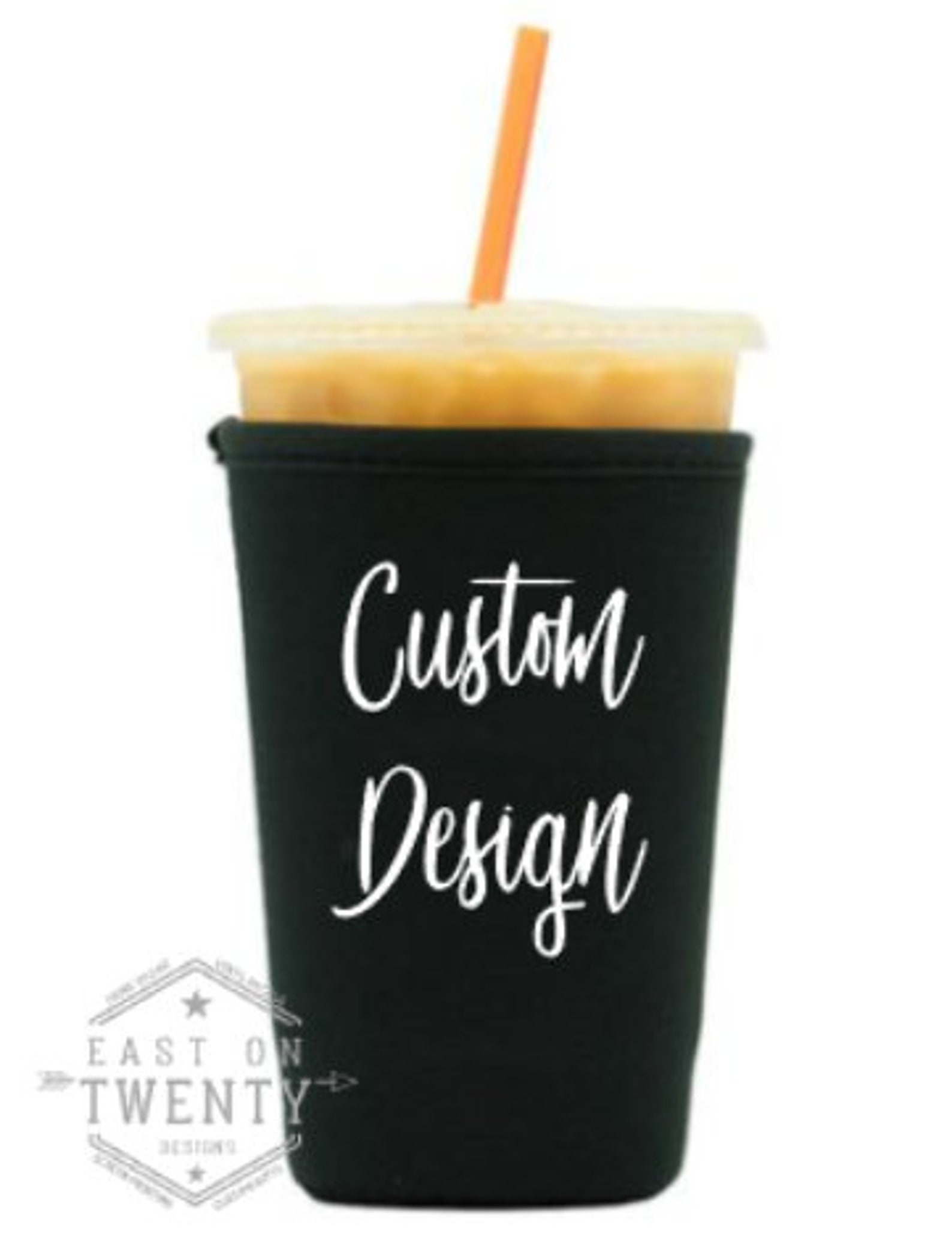 Custom Designed Iced Coffee Drink Soda Sleeve Cozy Etsy