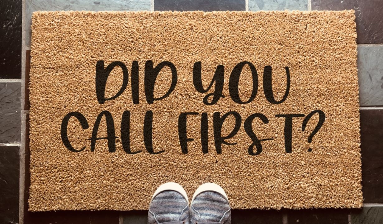 18x30 Coir Doormat Did you Call First Door Mat Mat Etsy