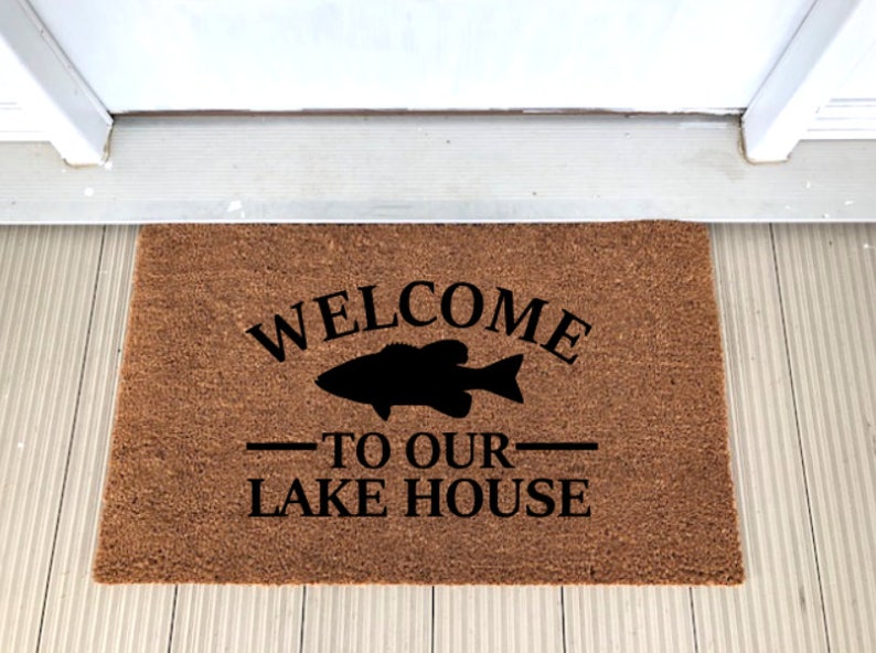 18x30 Coir Doormat to Our Lake House Door Mat Custom Etsy