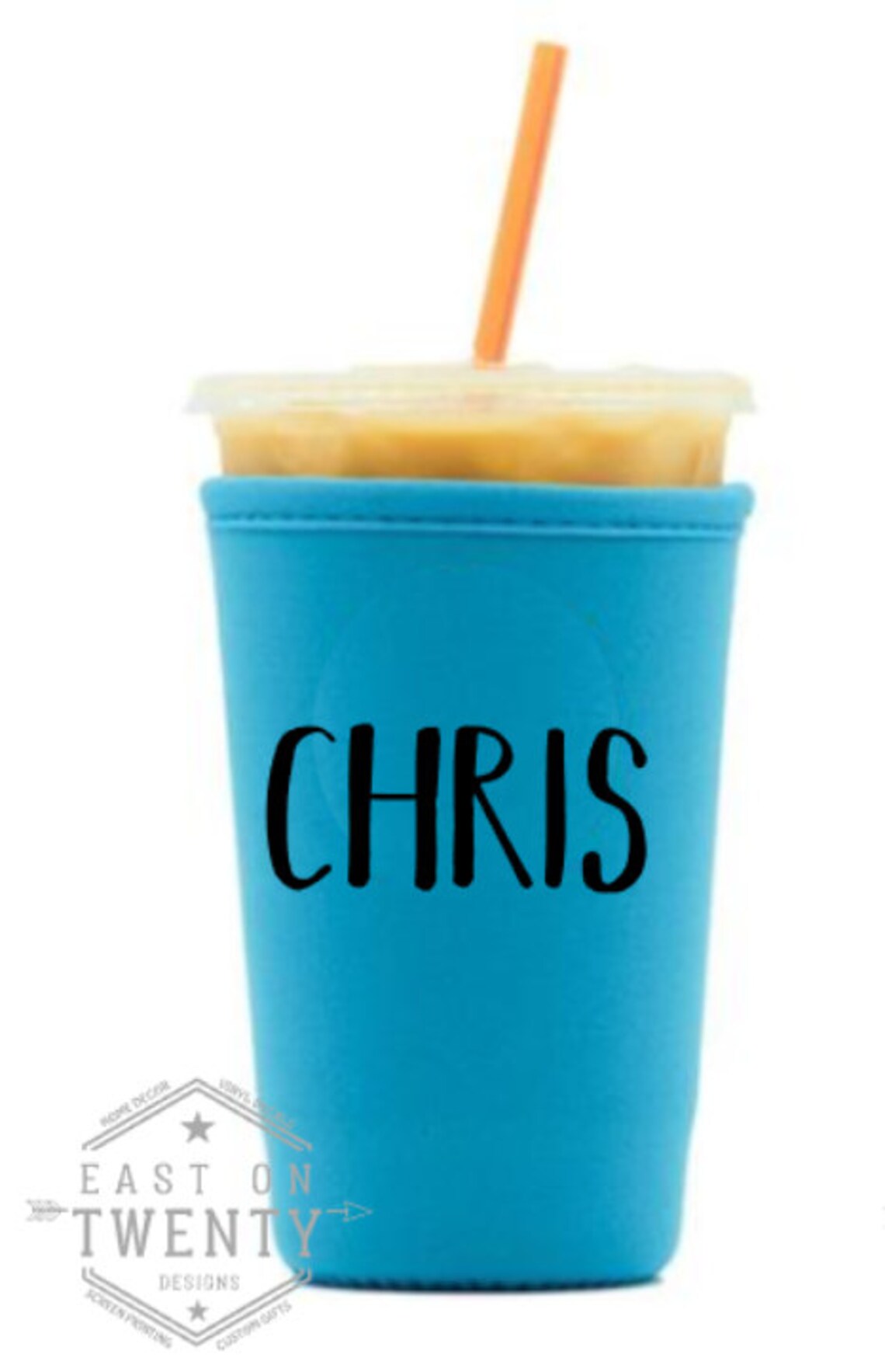 Custom Name Personalized Iced Coffee Soda Drink Sleeve Etsy