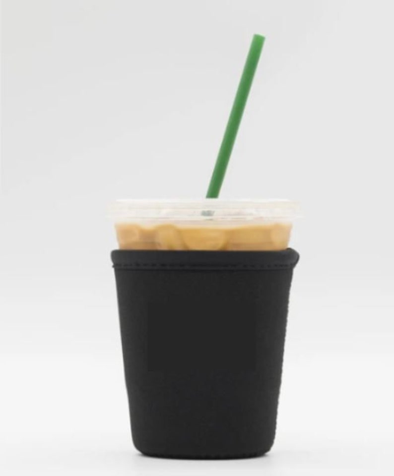 Blank Neoprene Iced Coffee Drink Soda Sleeve Cozy Perfect for Heat Transfer Vinyl for Customizing image 8