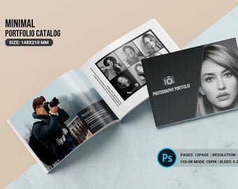 Photography Portfolio  Template, Portfolio Brochure | Multipurpose Portfolio,   |   Photoshop Template |  Instant Download
