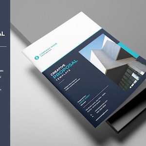 Project Proposal, Business Proposal Template | Creative Business Plan |  Ms Word and Indesign Template, Instant Download