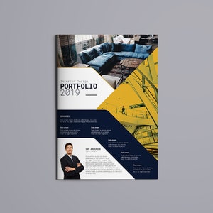 Interior Designer Brochure Template | Interior Design Portfolio  | Photoshop Template |  Instant Download - V10