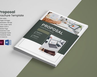 Business Vorschlag Vorlage: Kreativer Projektplan (Ms Word, InDesign, Instant Download)