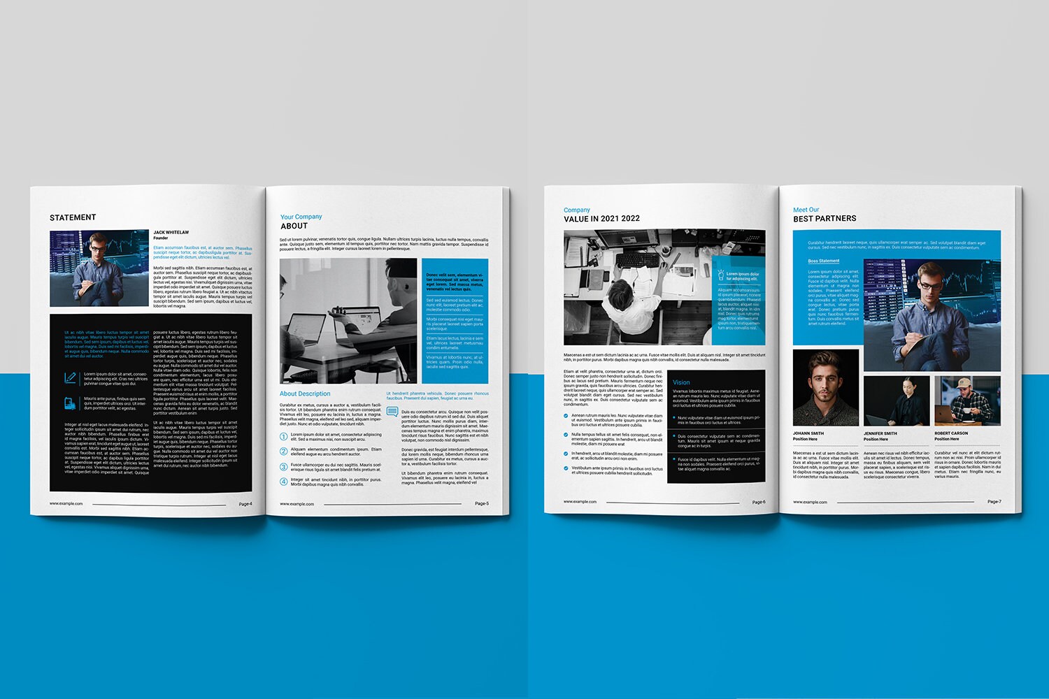 Annual Report Brochure Template. Business Report Brochure, Company ...