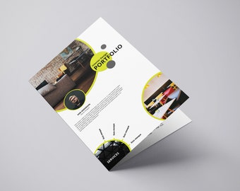Brochure interieurontwerp | Portfoliosjabloon interieurontwerper |    Directe download - V01