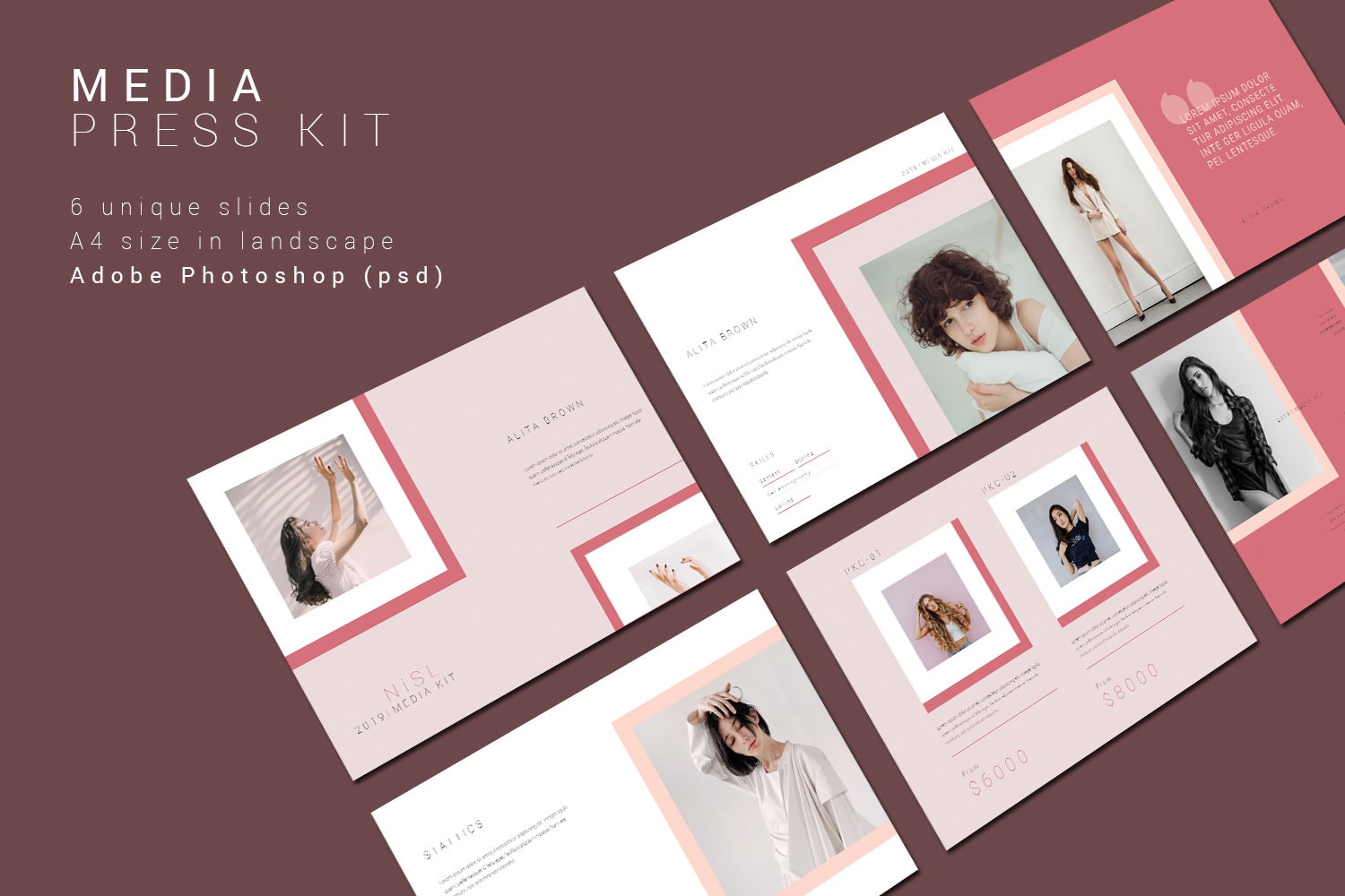 Printable Media Kit Template Fashion Blogger Media Kit - Etsy