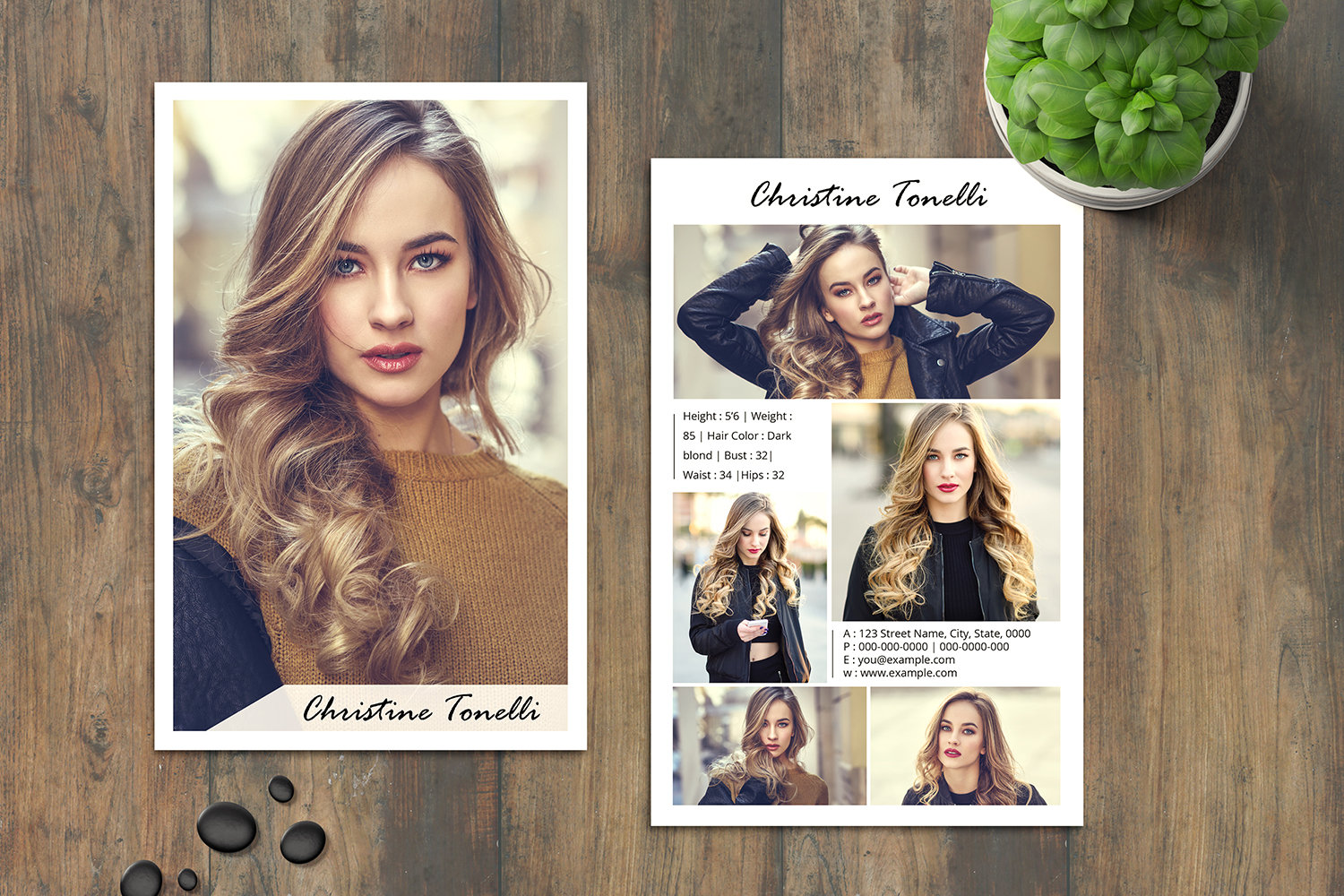 Model Comp Card  Ms Word , Photoshop & Elements Template Intended For Download Comp Card Template