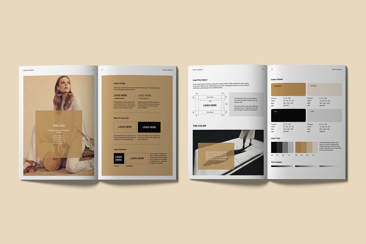 Design Guidelines Template, Printable Brand Guidelines | Brand Manual ...