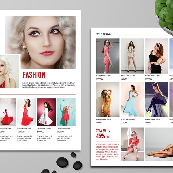 Fashion Product Display Flyer | Product Promotion Flyer Template,   Photoshop & Elements Template , Instant download V01