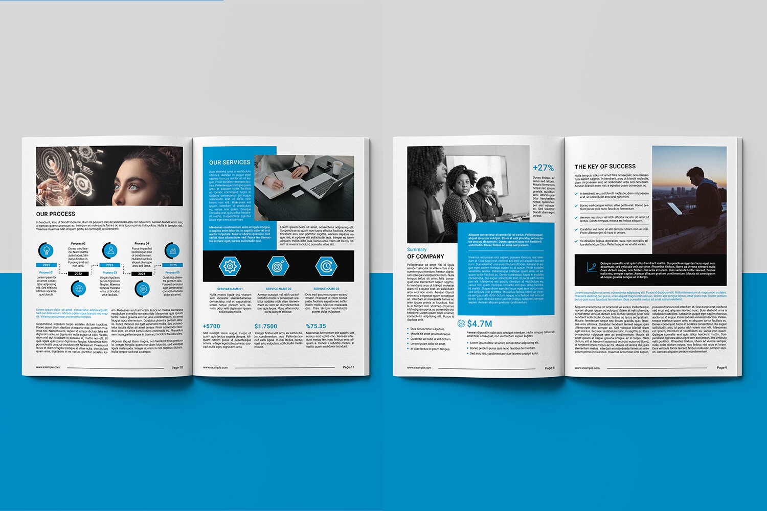 Annual Report Brochure Template. Business Report Brochure, Company ...