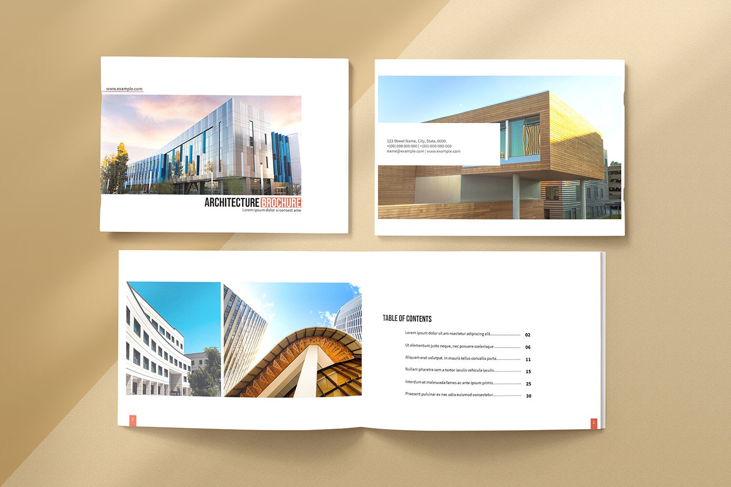 Architect Portfolio Template Architecture Catalog Brochure Indesign 