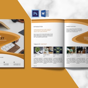 Case Study Booklet , Minimal Case Study Brochure Template   |   Photoshop & MS Word Template |  Instant Download - V01