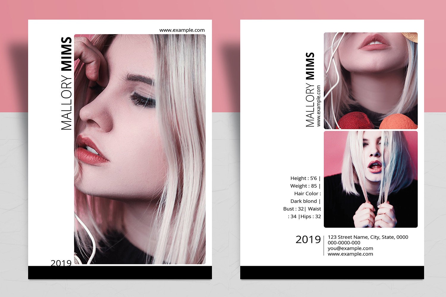 Composite card Ms Word & Template Instant download V15 Model