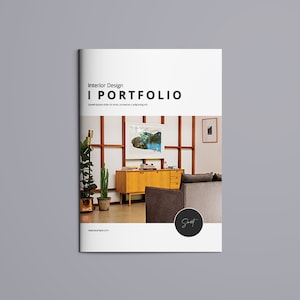 Interior Designer Portfolio Template | Interior Design Brochure |   Instant Download - V02
