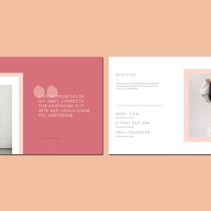 Printable Media Kit Template Fashion Blogger Media Kit, , Influencer ...