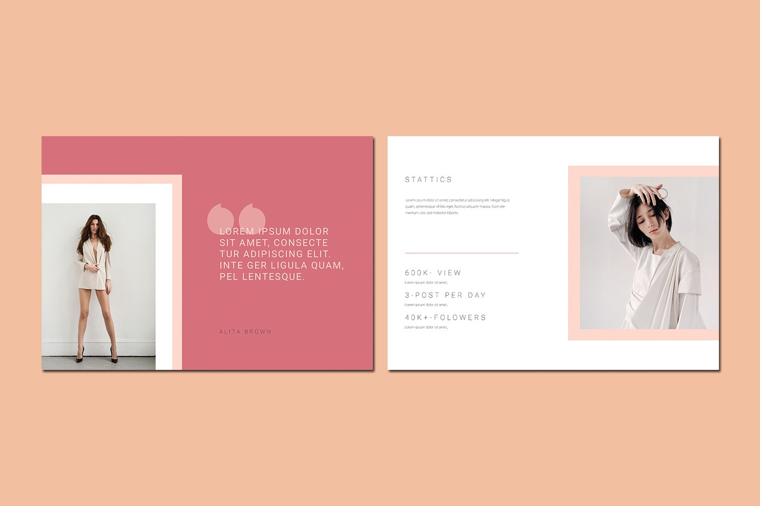 Printable Media Kit Template Fashion Blogger Media Kit - Etsy
