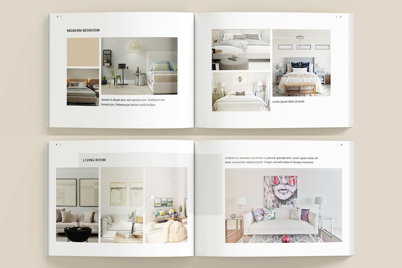 Architektur Portfolio Vorlage | Interior Design Katalog/Broschüre ...