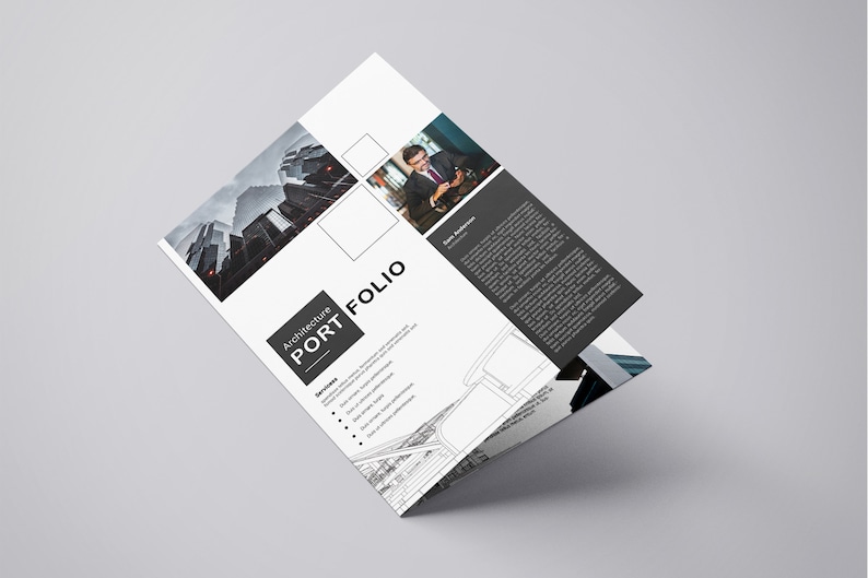 Printable Architectural Portfolio Brochure Template Architecture Brochure Immediate Down load - V04 photograph regarding Printable Portfolio identified as Printable Architectural Portfolio Brochure Template Architecture Brochure Quick Down load - V04